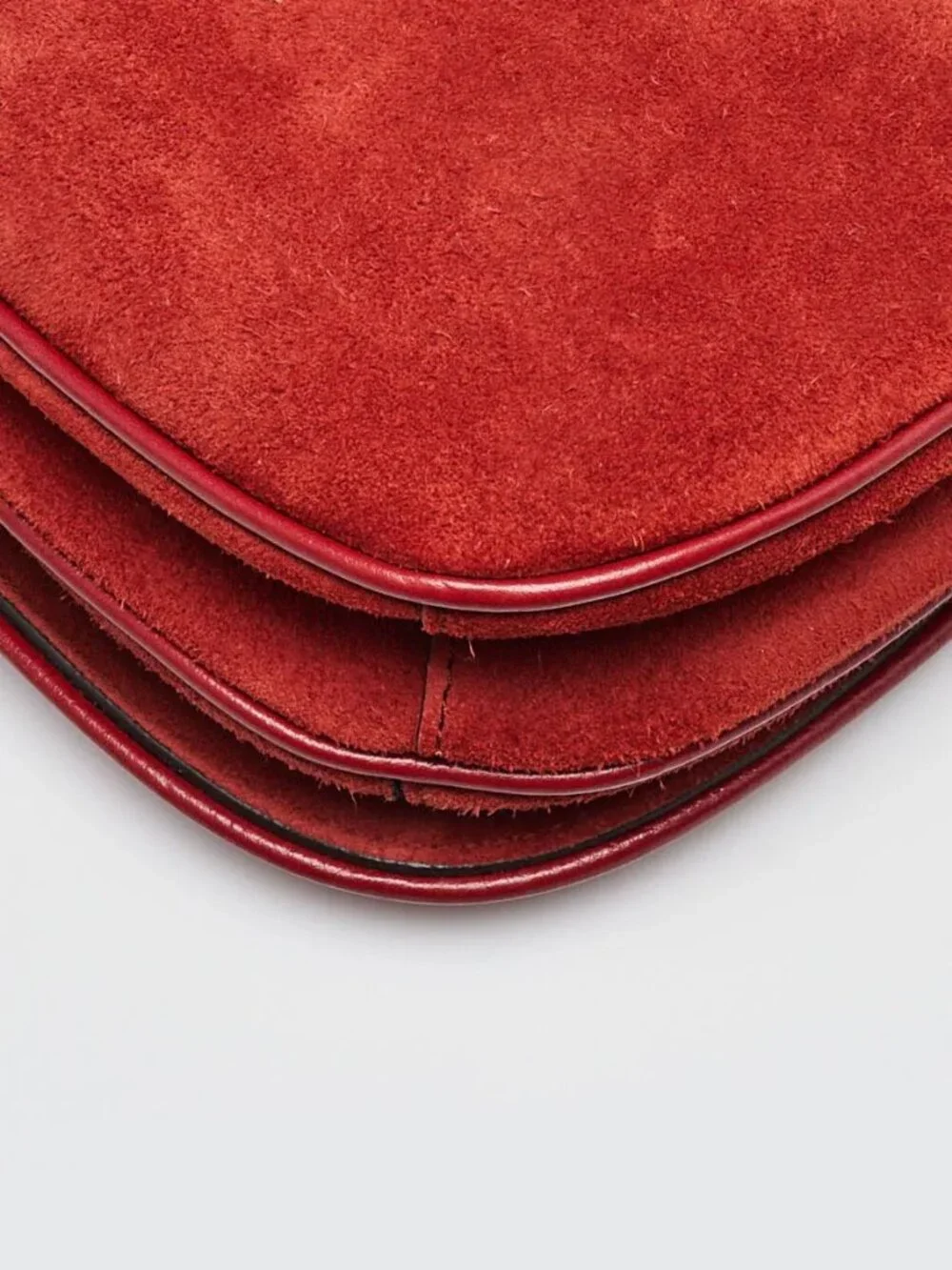 Gucci Red Suede Blondie Crossbody Bag - Picture 5 of 12